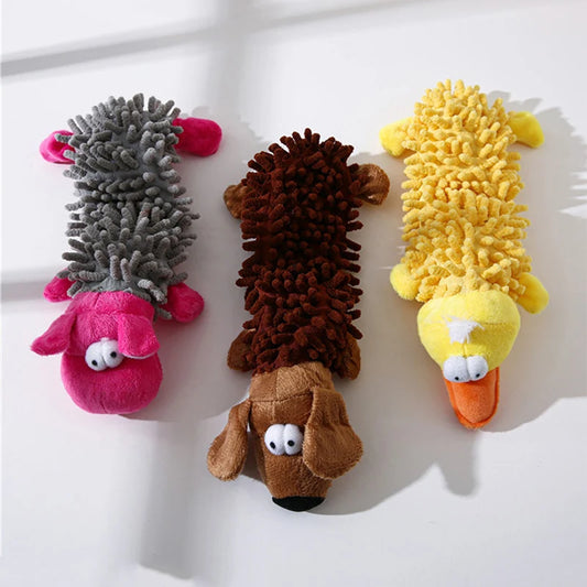 Durable Low Price Pet Dog Plush Toy Animal Shape with Squeaky for Small Dogs Chew Toys