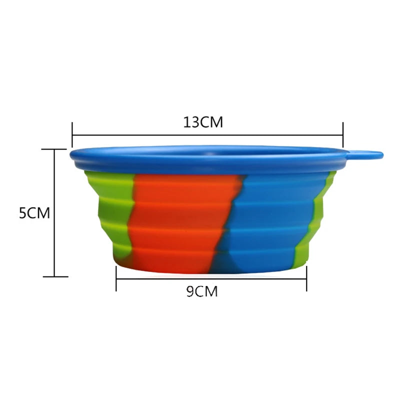 Multi-colour Camouflage Portable Bowl with Carabina Water/Food