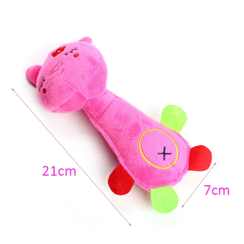 Durable Low Price Pet Dog Plush Toy Animal Shape with Squeaky for Small Dogs Chew Toys