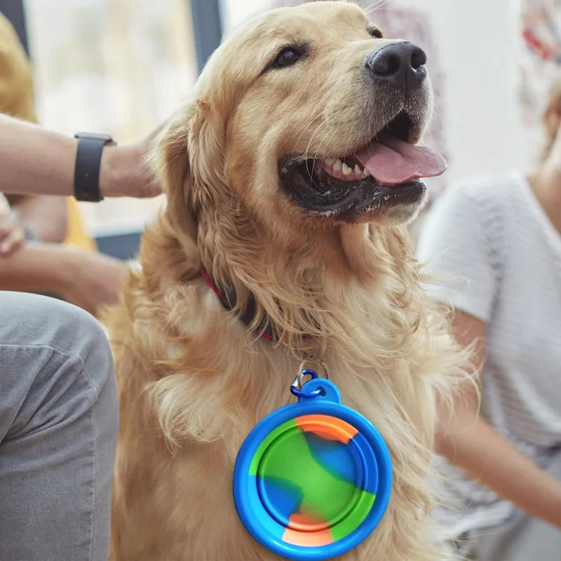 Multi-colour Camouflage Portable Bowl with Carabina Water/Food