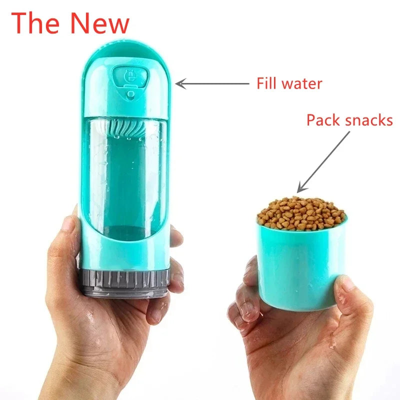 Portable Dog Water Bottle with carbon filter 300ml Drinking Bowl